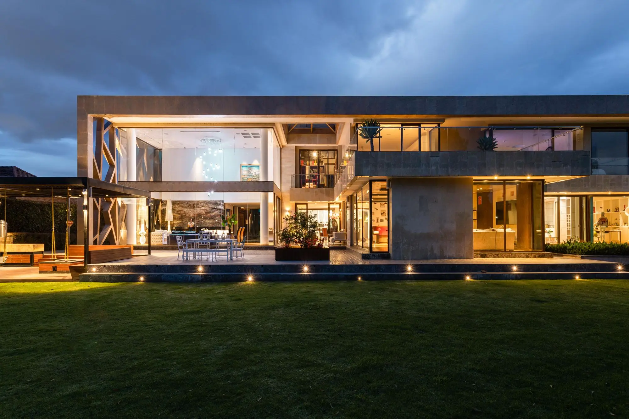 Luxury home exterior with new windows throughout